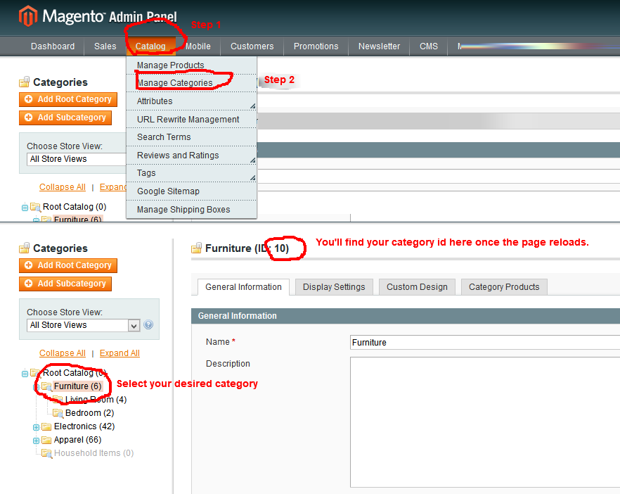how-to-find-magento-category-id